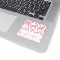 Live outside the shell ombre pink vinyl sticker! FreckledFoxCompany