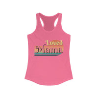 Loved Mama Retro Women's Racerback Tank! Mothers Day Gift! Ultra Soft! FreckledFoxCompany