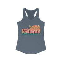 Loved Mama Retro Women's Racerback Tank! Mothers Day Gift! Ultra Soft! FreckledFoxCompany