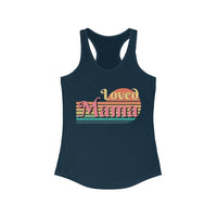 Loved Mama Retro Women's Racerback Tank! Mothers Day Gift! Ultra Soft! FreckledFoxCompany