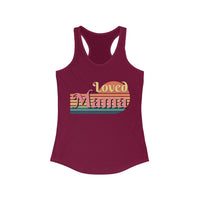 Loved Mama Retro Women's Racerback Tank! Mothers Day Gift! Ultra Soft! FreckledFoxCompany