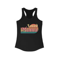 Loved Mama Retro Women's Racerback Tank! Mothers Day Gift! Ultra Soft! FreckledFoxCompany