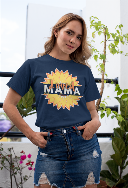 Loved Mama Sunflower Graphic Tees! Mothers Day! 100% Cotton! FreckledFoxCompany