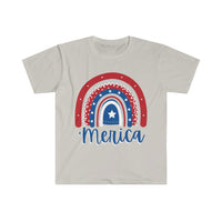 'Merica Red USA Rainbow Graphic Tees! Independence Day! FreckledFoxCompany