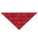 Merry and Blessed Pet Bandana! Winter Vibes! FreckledFoxCompany