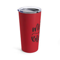 Merry and Blessed Red Tumbler 20oz! Winter Vibes! FreckledFoxCompany