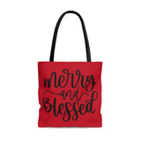 Merry and Blessed Tote Bag! Winter Vibes! FreckledFoxCompany