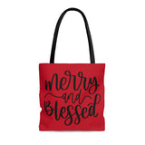 Merry and Blessed Tote Bag! Winter Vibes! FreckledFoxCompany