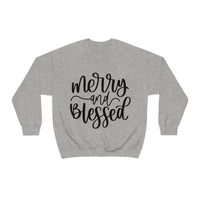 Merry and Blessed Unisex Crewneck Sweatshirt! Winter Vibes! FreckledFoxCompany