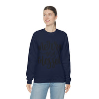 Merry and Blessed Unisex Crewneck Sweatshirt! Winter Vibes! FreckledFoxCompany