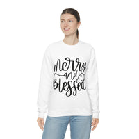 Merry and Blessed Unisex Crewneck Sweatshirt! Winter Vibes! FreckledFoxCompany