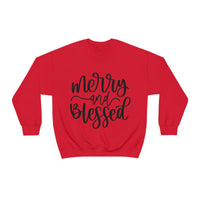 Merry and Blessed Unisex Crewneck Sweatshirt! Winter Vibes! FreckledFoxCompany