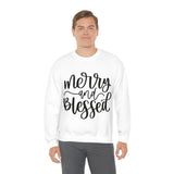 Merry and Blessed Unisex Crewneck Sweatshirt! Winter Vibes! FreckledFoxCompany