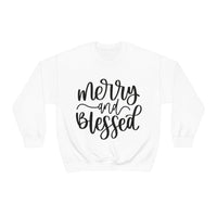 Merry and Blessed Unisex Crewneck Sweatshirt! Winter Vibes! FreckledFoxCompany