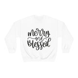 Merry and Blessed Unisex Crewneck Sweatshirt! Winter Vibes! FreckledFoxCompany