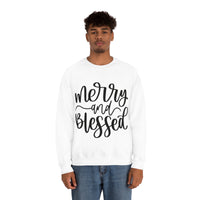 Merry and Blessed Unisex Crewneck Sweatshirt! Winter Vibes! FreckledFoxCompany