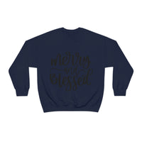 Merry and Blessed Unisex Crewneck Sweatshirt! Winter Vibes! FreckledFoxCompany