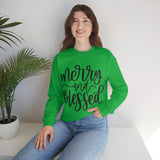 Merry and Blessed Unisex Crewneck Sweatshirt! Winter Vibes! FreckledFoxCompany