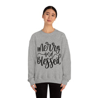 Merry and Blessed Unisex Crewneck Sweatshirt! Winter Vibes! FreckledFoxCompany