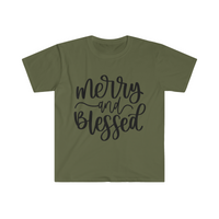 Merry and Blessed Unisex Graphic Tees! Winter Vibes! FreckledFoxCompany