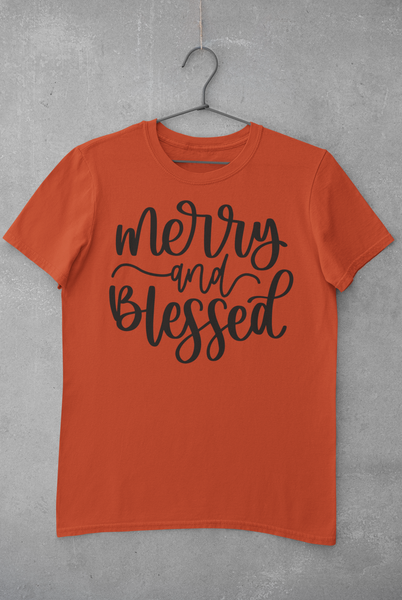 Merry and Blessed Unisex Graphic Tees! Winter Vibes! FreckledFoxCompany
