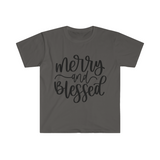 Merry and Blessed Unisex Graphic Tees! Winter Vibes! FreckledFoxCompany