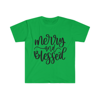 Merry and Blessed Unisex Graphic Tees! Winter Vibes! FreckledFoxCompany