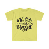 Merry and Blessed Unisex Graphic Tees! Winter Vibes! FreckledFoxCompany