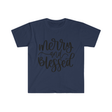 Merry and Blessed Unisex Graphic Tees! Winter Vibes! FreckledFoxCompany