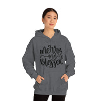 Merry and Blessed Unisex Heavy Blend™ Hooded Sweatshirt! Winter Vibes! FreckledFoxCompany