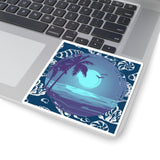 Midnight Blue Beach Vinyl Sticker! FreckledFoxCompany