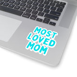 Most Loved Mom Aqua Blue Vinyl Sticker! Mothers Day! FreckledFoxCompany