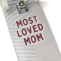 Most Loved Mom Mauve Purple Vinyl Sticker! Mothers Day Gift! FreckledFoxCompany