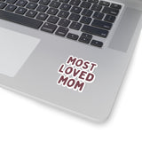 Most Loved Mom Mauve Purple Vinyl Sticker! Mothers Day Gift! FreckledFoxCompany