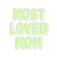 Most Loved Mom Mint Green Vinyl Sticker! Mothers Day Gift! FreckledFoxCompany