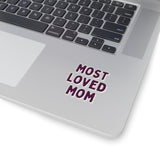 Most Loved Mom Plum Purple Vinyl Sticker! Mothers Day! FreckledFoxCompany