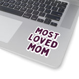 Most Loved Mom Plum Purple Vinyl Sticker! Mothers Day! FreckledFoxCompany