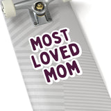 Most Loved Mom Plum Purple Vinyl Sticker! Mothers Day! FreckledFoxCompany