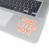 Most Loved Mom Soft Coral Vinyl Sticker! Mothers Day Gifts! FreckledFoxCompany
