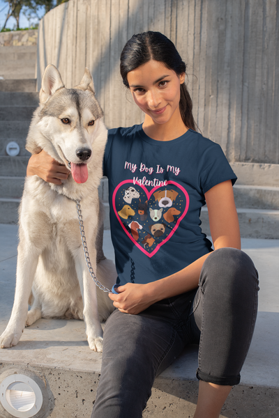 My Dog Is My Valentine Graphic Tees! Unisex, 100% Cotton, Ultra Soft FreckledFoxCompany