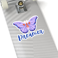 Navy Blue Dreamer Butterfly Vinyl Sticker! FreckledFoxCompany