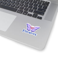 Navy Blue Dreamer Butterfly Vinyl Sticker! FreckledFoxCompany