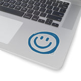 Navy Blue Smile More Vinyl Sticker! FreckledFoxCompany