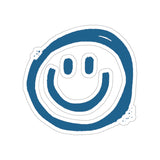 Navy Blue Smile More Vinyl Sticker! FreckledFoxCompany