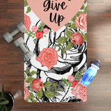 Never Give Up Luxury Suede Yoga Mat! Activewear! FreckledFoxCompany