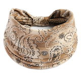 New Boho Flower Print Wide Headbands Vintage Knot Elastic Turban Headwrap for Women Girls Cotton Soft Bandana Hair Accessories FreckledFoxCompany