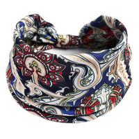 New Boho Flower Print Wide Headbands Vintage Knot Elastic Turban Headwrap for Women Girls Cotton Soft Bandana Hair Accessories FreckledFoxCompany