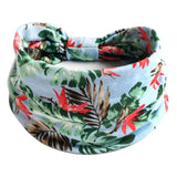 New Boho Flower Print Wide Headbands Vintage Knot Elastic Turban Headwrap for Women Girls Cotton Soft Bandana Hair Accessories FreckledFoxCompany