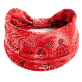 New Boho Flower Print Wide Headbands Vintage Knot Elastic Turban Headwrap for Women Girls Cotton Soft Bandana Hair Accessories FreckledFoxCompany