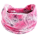 New Boho Flower Print Wide Headbands Vintage Knot Elastic Turban Headwrap for Women Girls Cotton Soft Bandana Hair Accessories FreckledFoxCompany